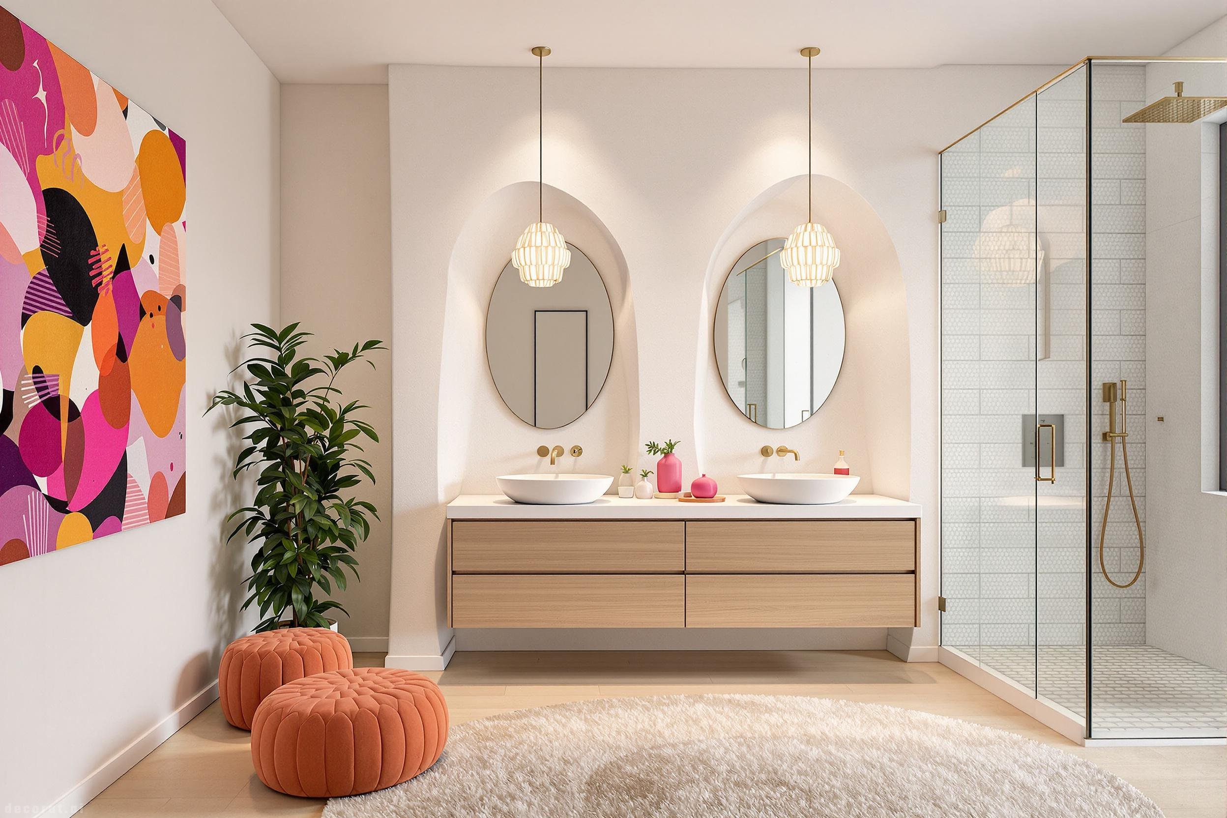 modern eclectic Bathroom